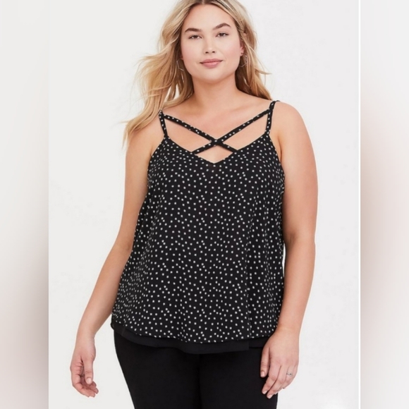 torrid Tops - Torrid Sexy Star Criss Cross Tank/ Sleeveless Size 4